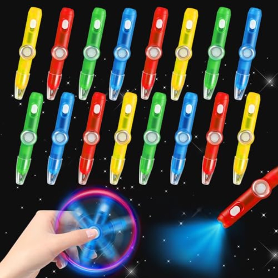 Party Favor Bag - 24PCS Glow Fidget Spinner Pens Party
