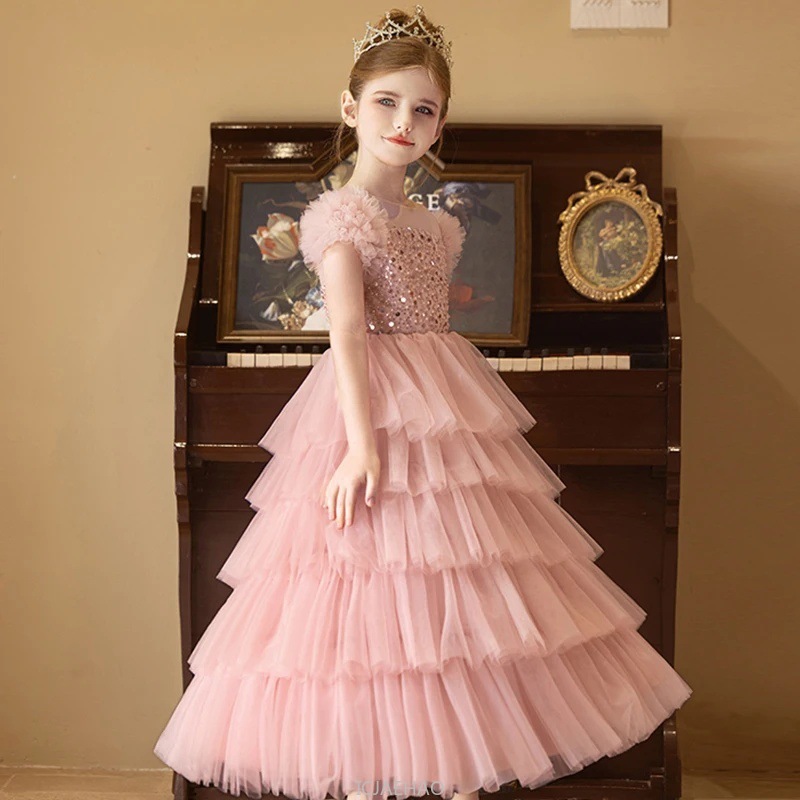 Glitter Tablecloth - Long Dress 2025 Pink Glitter Girls