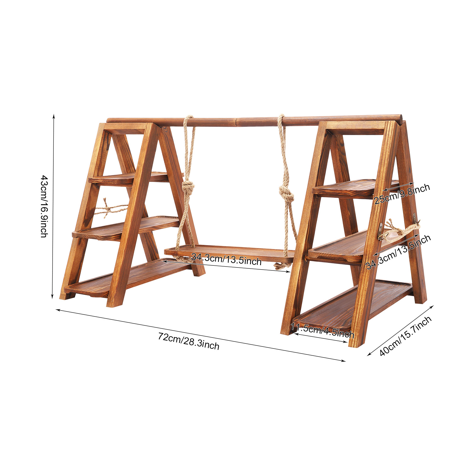 Cupcake Stand Tier - Wooden 3 Tier Cupcake Stand with