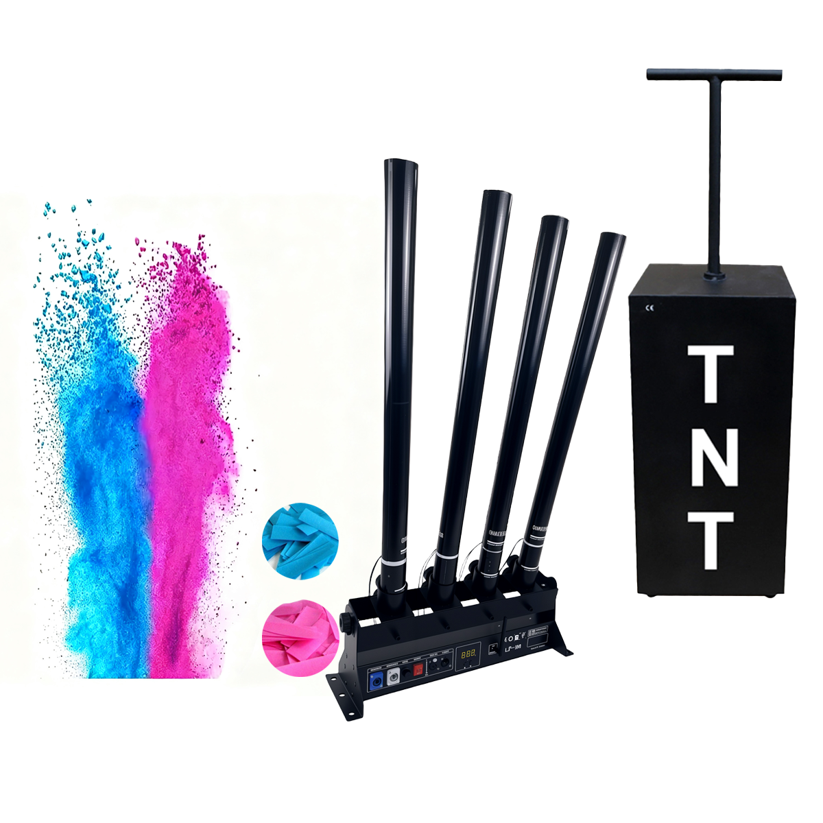 Electric Gender Reveal Smoke B - Confetti Cannon Tube recension och pris