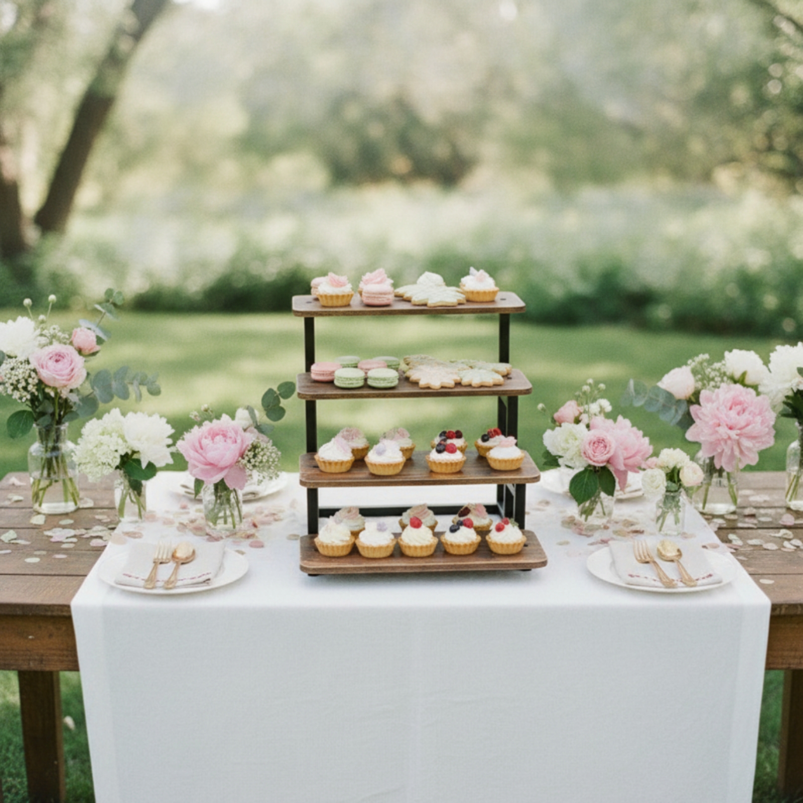 4-Tier Display Stand Tabletop  - Cupcake Stand Tier recension och pris