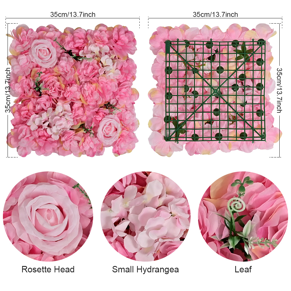 6PCS Artificial Flowers Wall P - Flower Wall Panel recension och pris