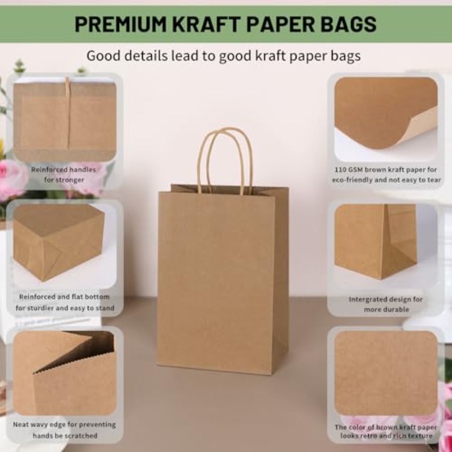 300 Pack 5.25x3.25x8.5 Inch Pl - Party Favor Bag recension och pris