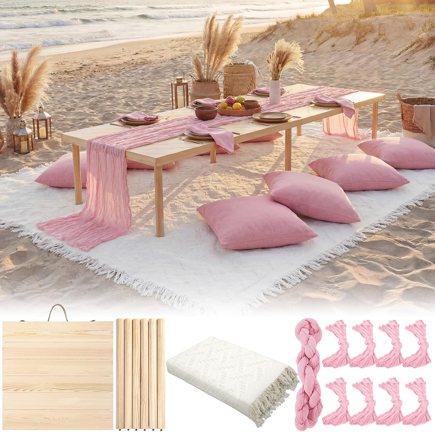 Extra Large Folding Picnic Tab - Napkin Folding Set recension och pris