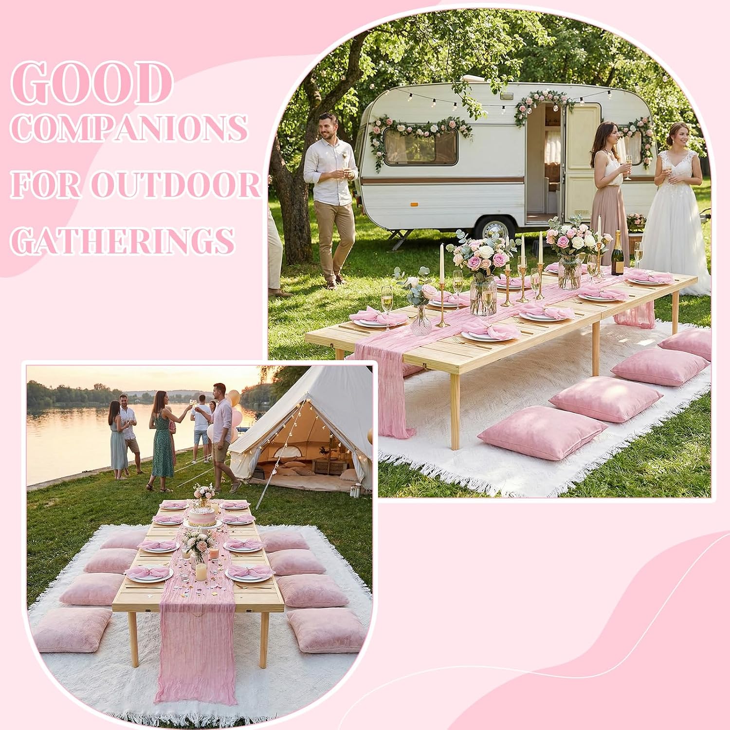 Extra Large Folding Picnic Tab - Napkin Folding Set recension och pris