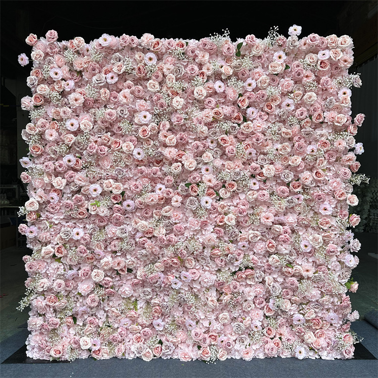 High Quality 8x8 Roll up Silk  - Flower Wall Panel recension och pris