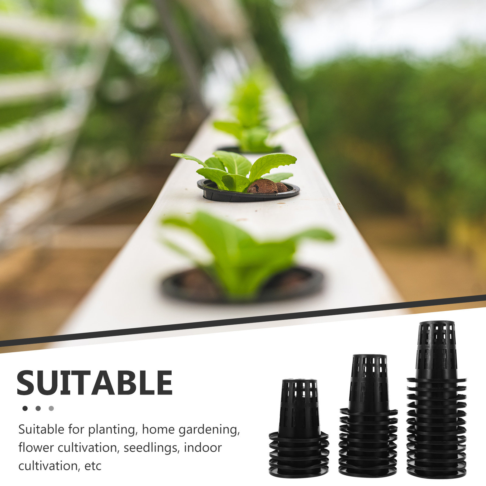 50Pcs Hydroponic Planting Bask - Plastic Cup 50Pcs recension och pris