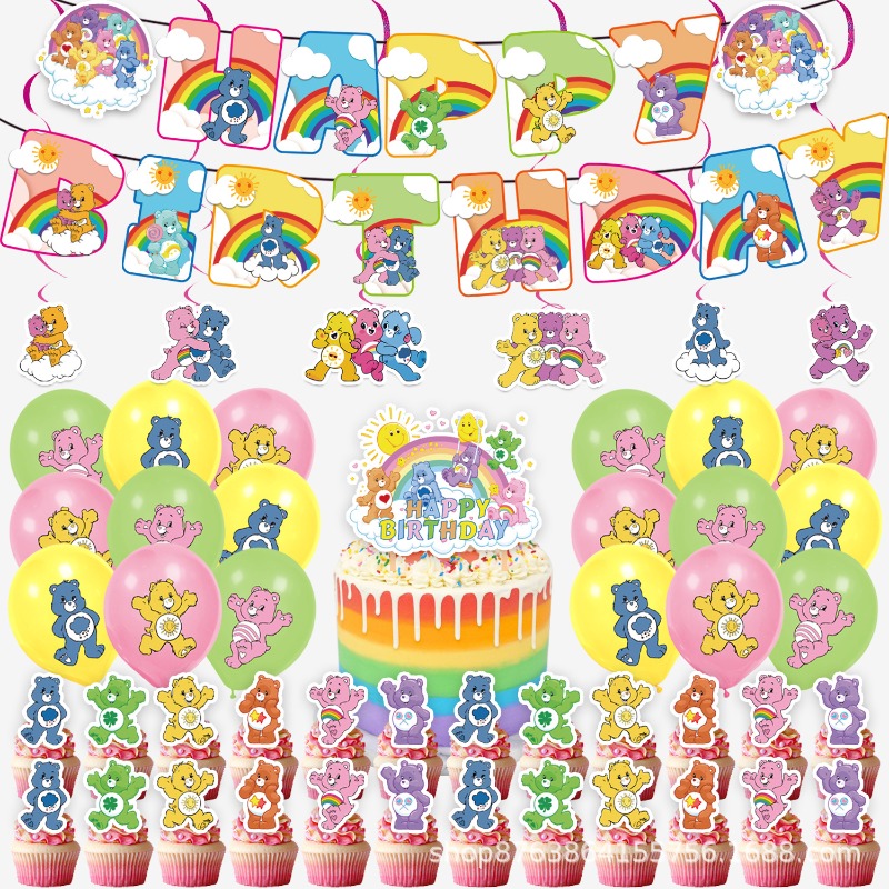 New Cute Cartoon Care Bears Th - Event Supplies recension och pris