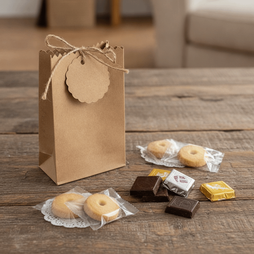 Multi-functional Retro Kraft P - Party Favor Bag recension och pris