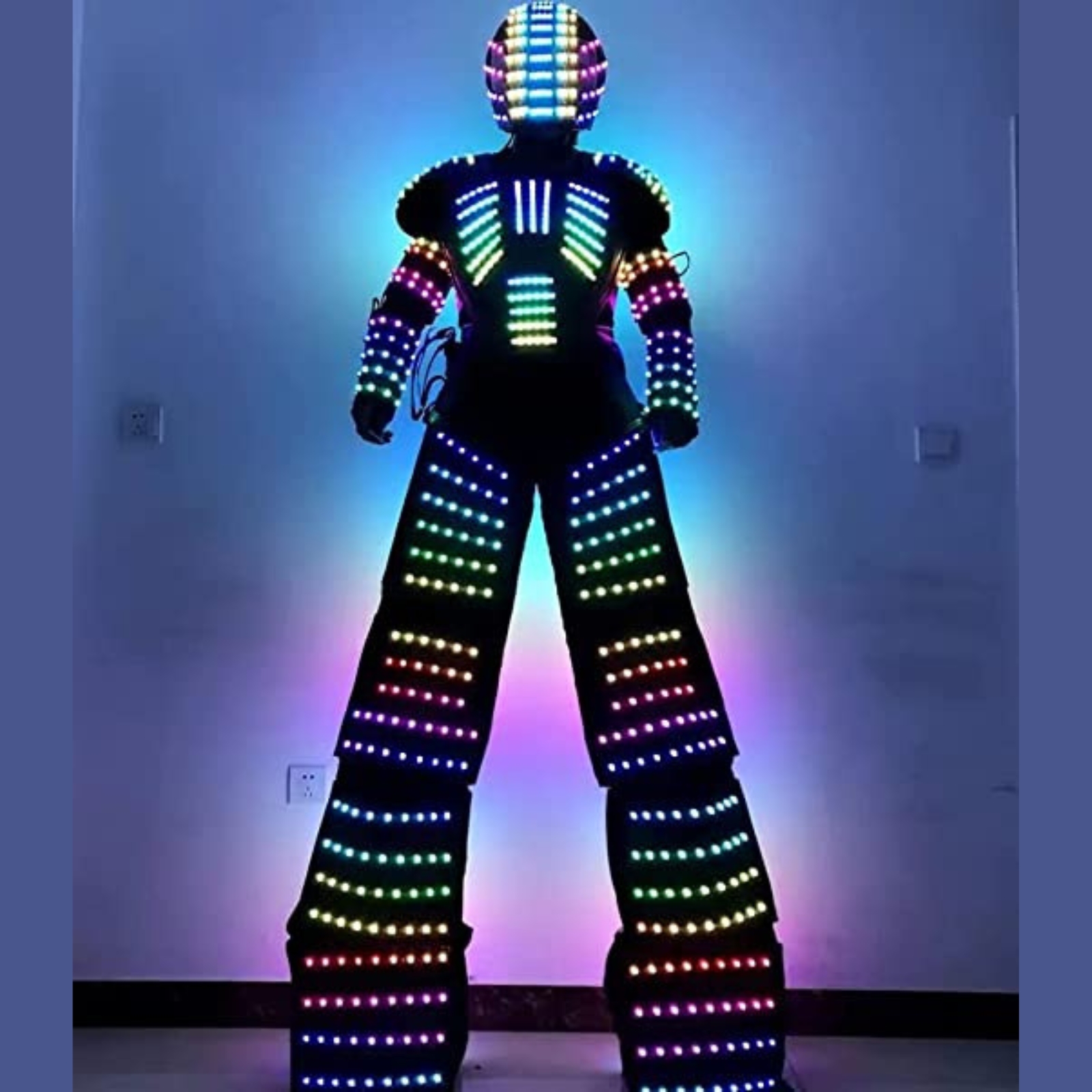 Adult LED Robot Costume Lumino - Event Party Dj recension och pris