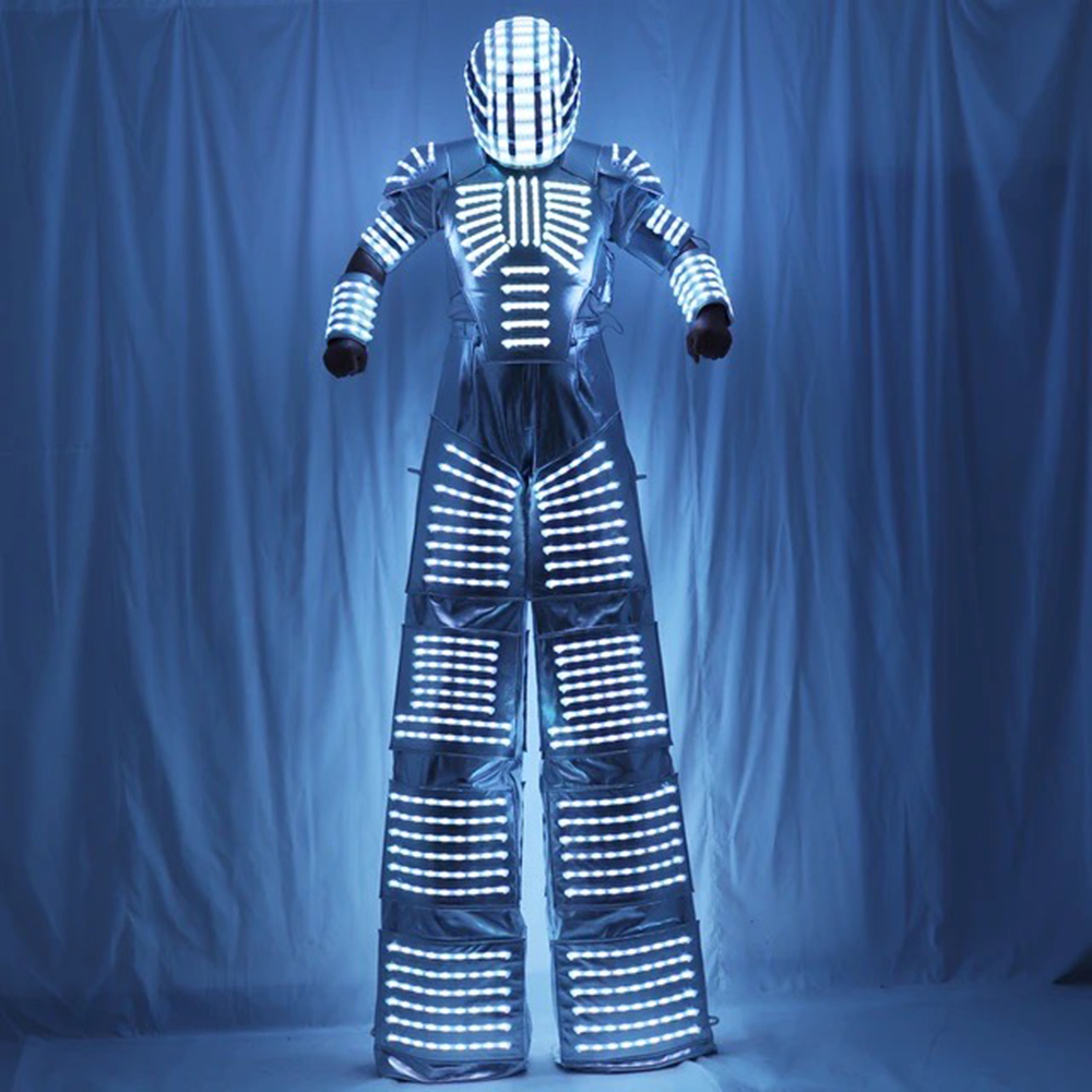 Adult LED Robot Costume Lumino - Event Party Dj recension och pris