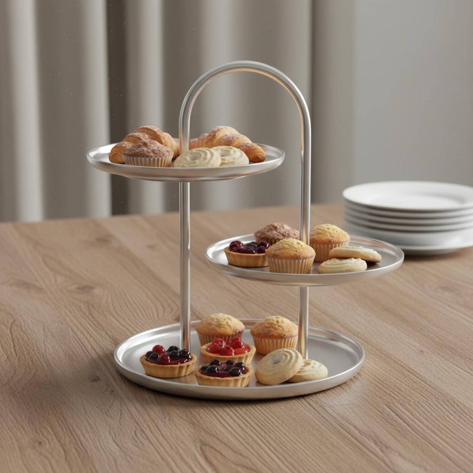 3-Tier Dessert Stand Multi-Tie - Cupcake Stand Tier recension och pris