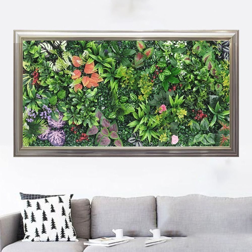 DIY Artificial Plant Wall Pane - Flower Wall Panel recension och pris
