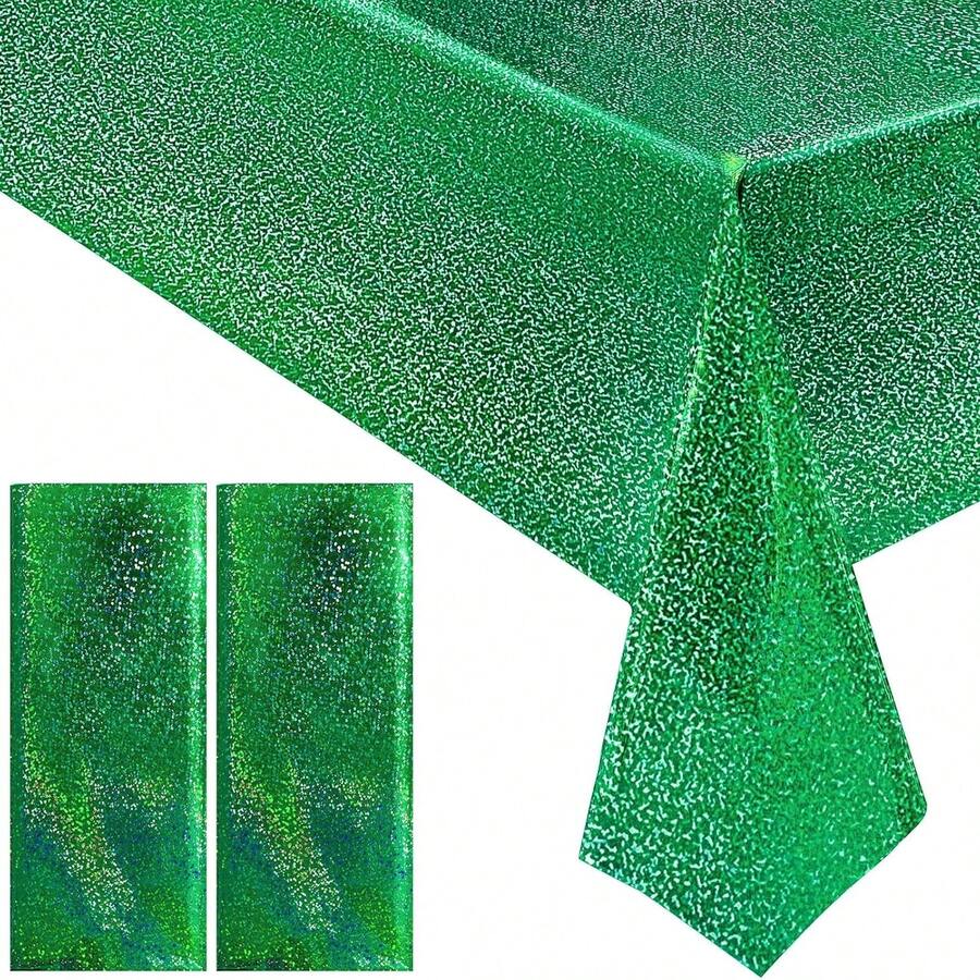 1 Pc Green Holographic Tablecl - Table Cloth Disposable recension och pris