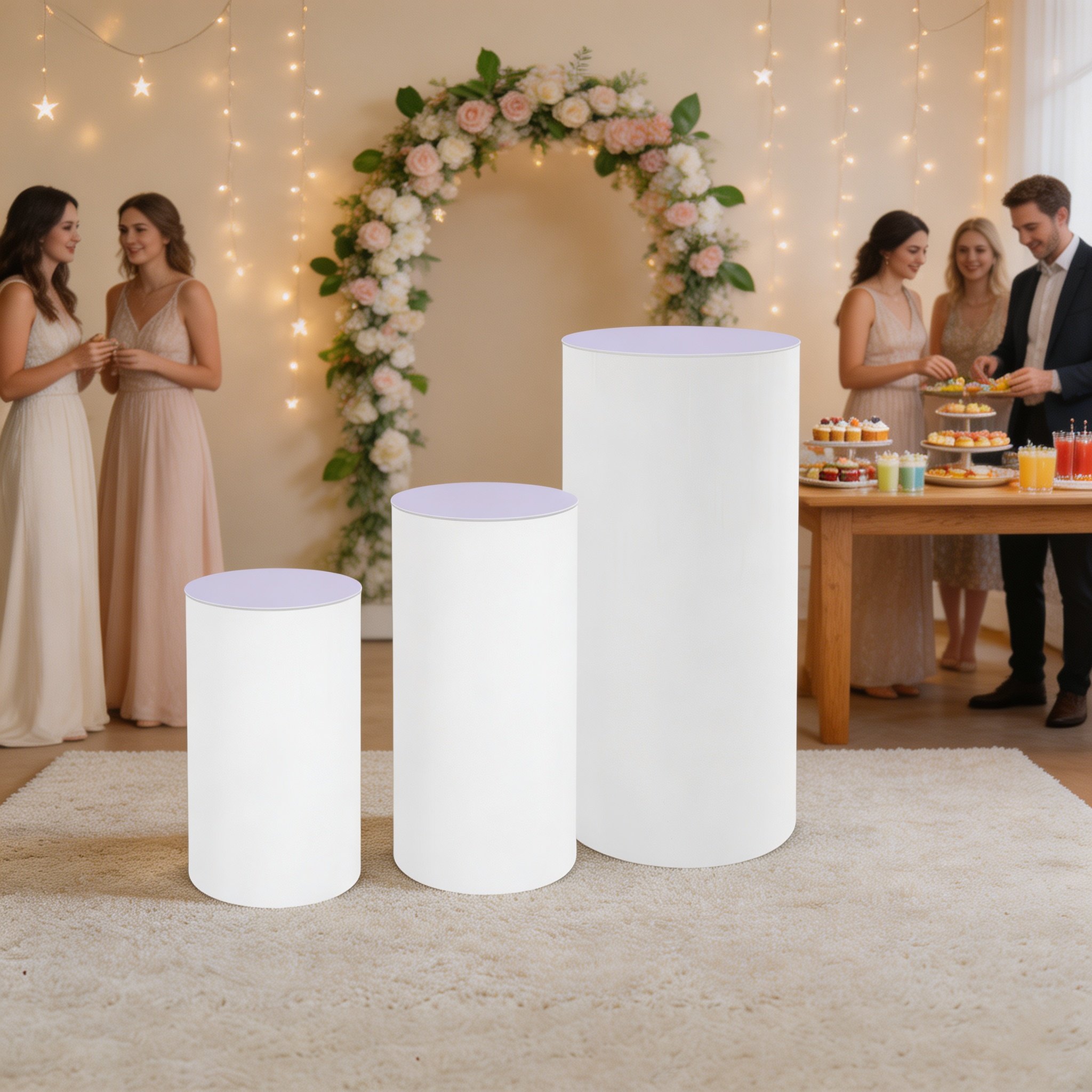 Pedestal Display Stand Cylinde - Event Launch Party recension och pris