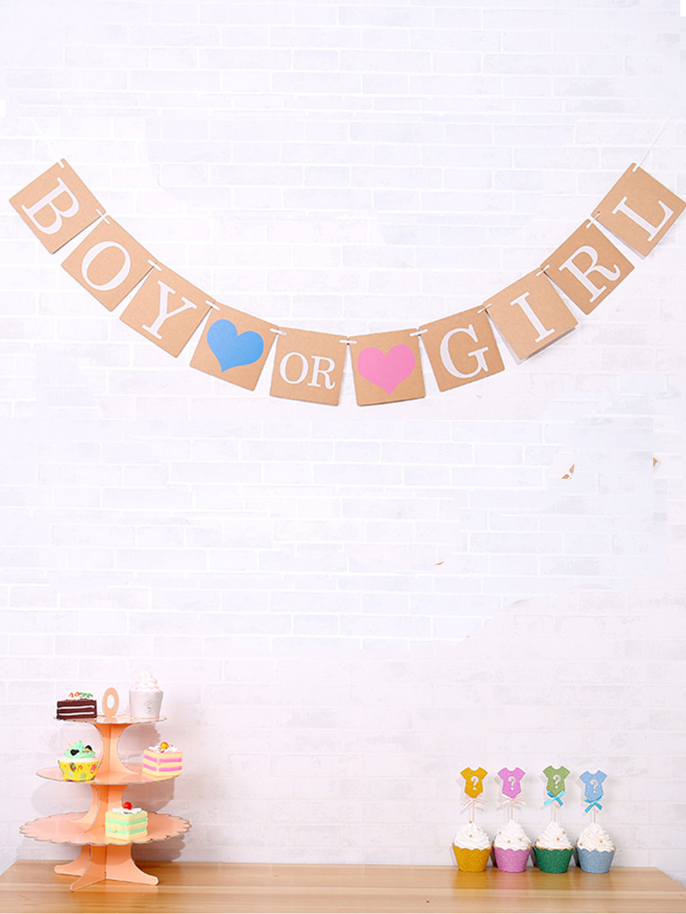 Paper Boy or Girl Banners Gend - Confetti Cannon Tube recension och pris