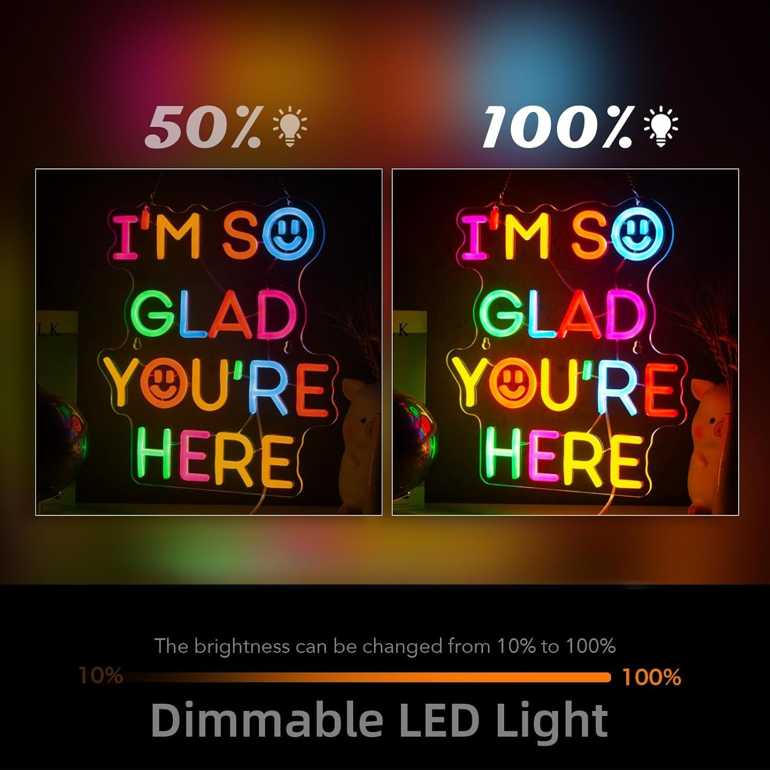  I'm So Glad You‘re Here Neon - Neon Sign Party recension och pris