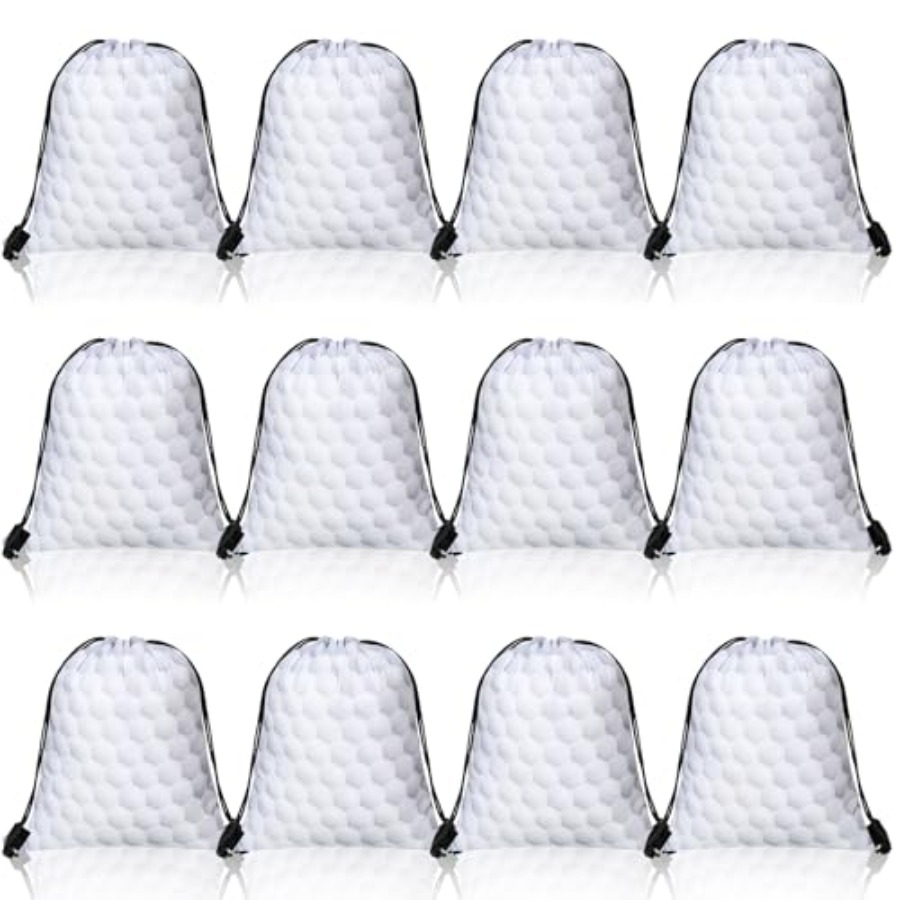 12 Pieces Golf Drawstring Bags - Party Favor Bag recension och pris
