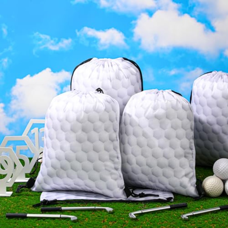 12 Pieces Golf Drawstring Bags - Party Favor Bag recension och pris