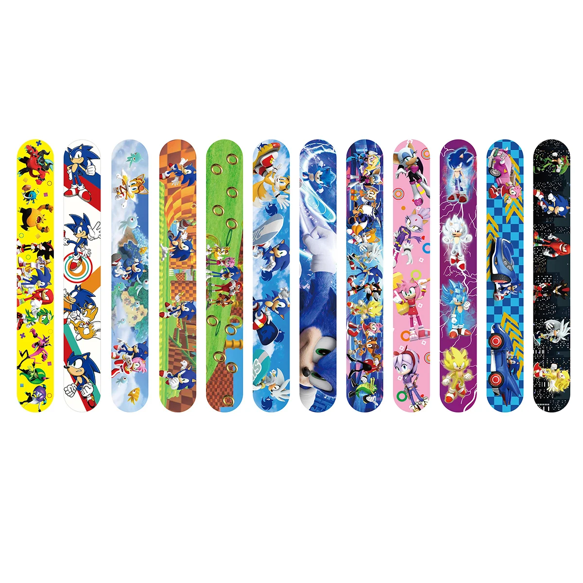 12/24/36pcs Sonic Slap Bracele - Party Favor Bag recension och pris