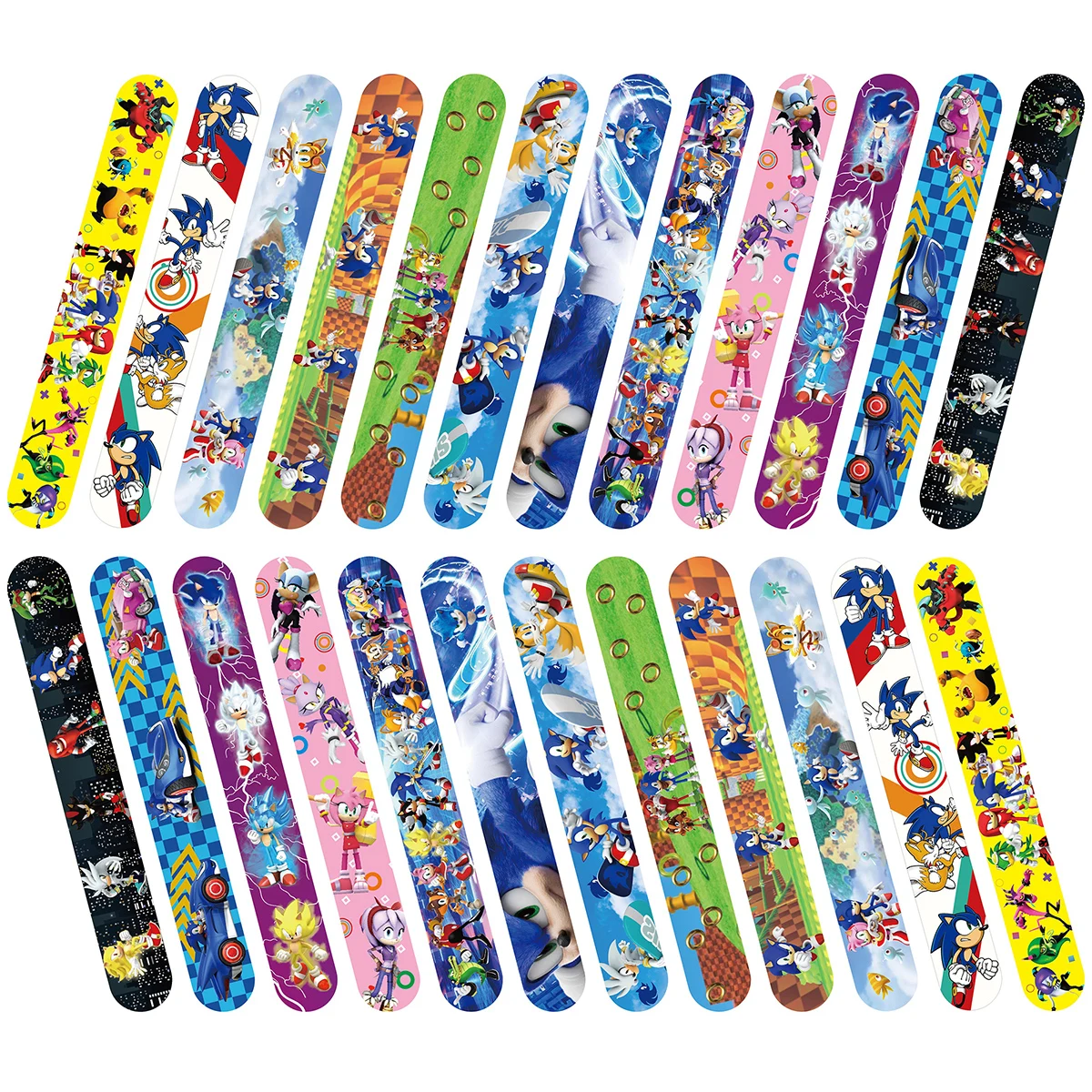 12/24/36pcs Sonic Slap Bracele - Party Favor Bag recension och pris