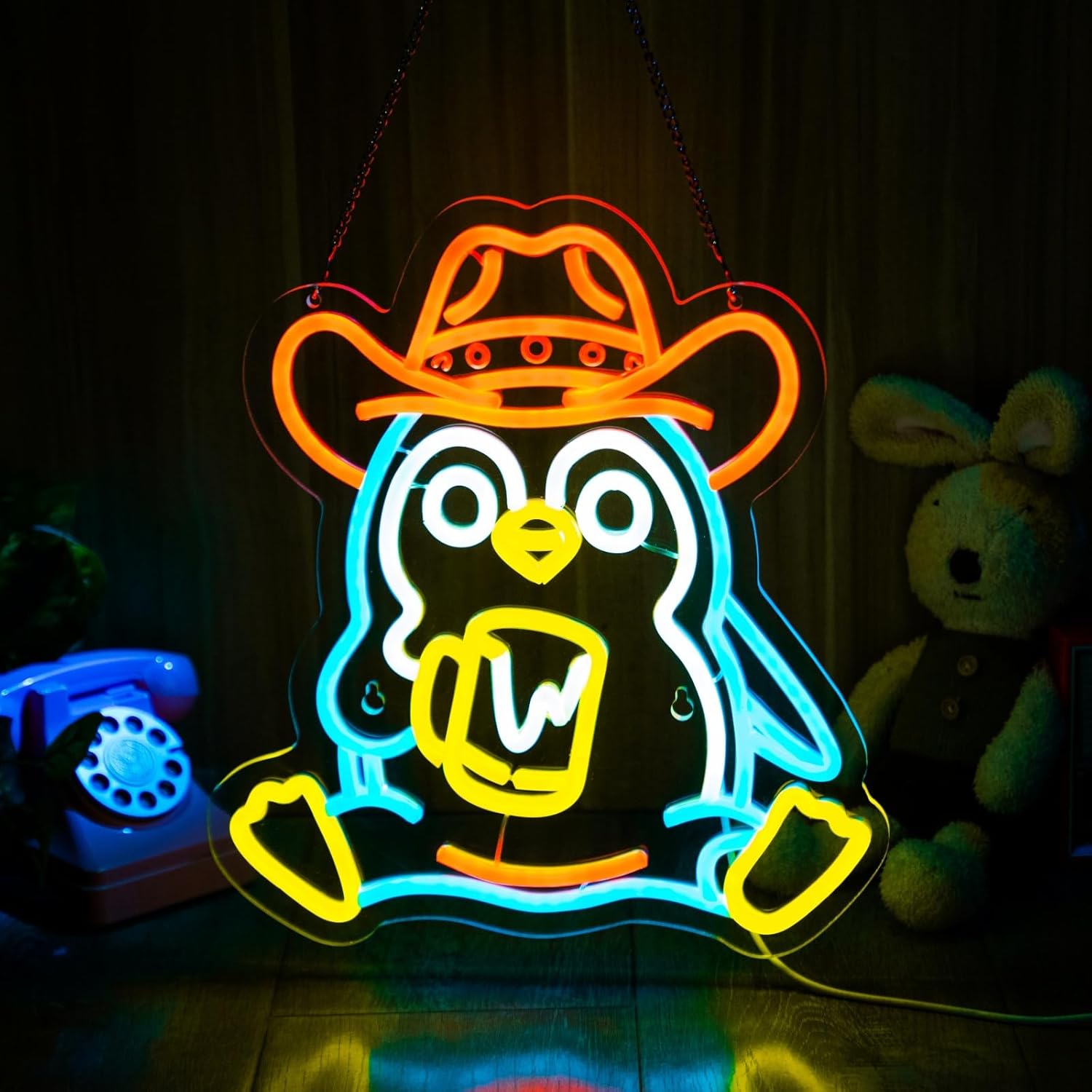 Penguin Neon Sign USB Powered  - Neon Sign Party recension och pris