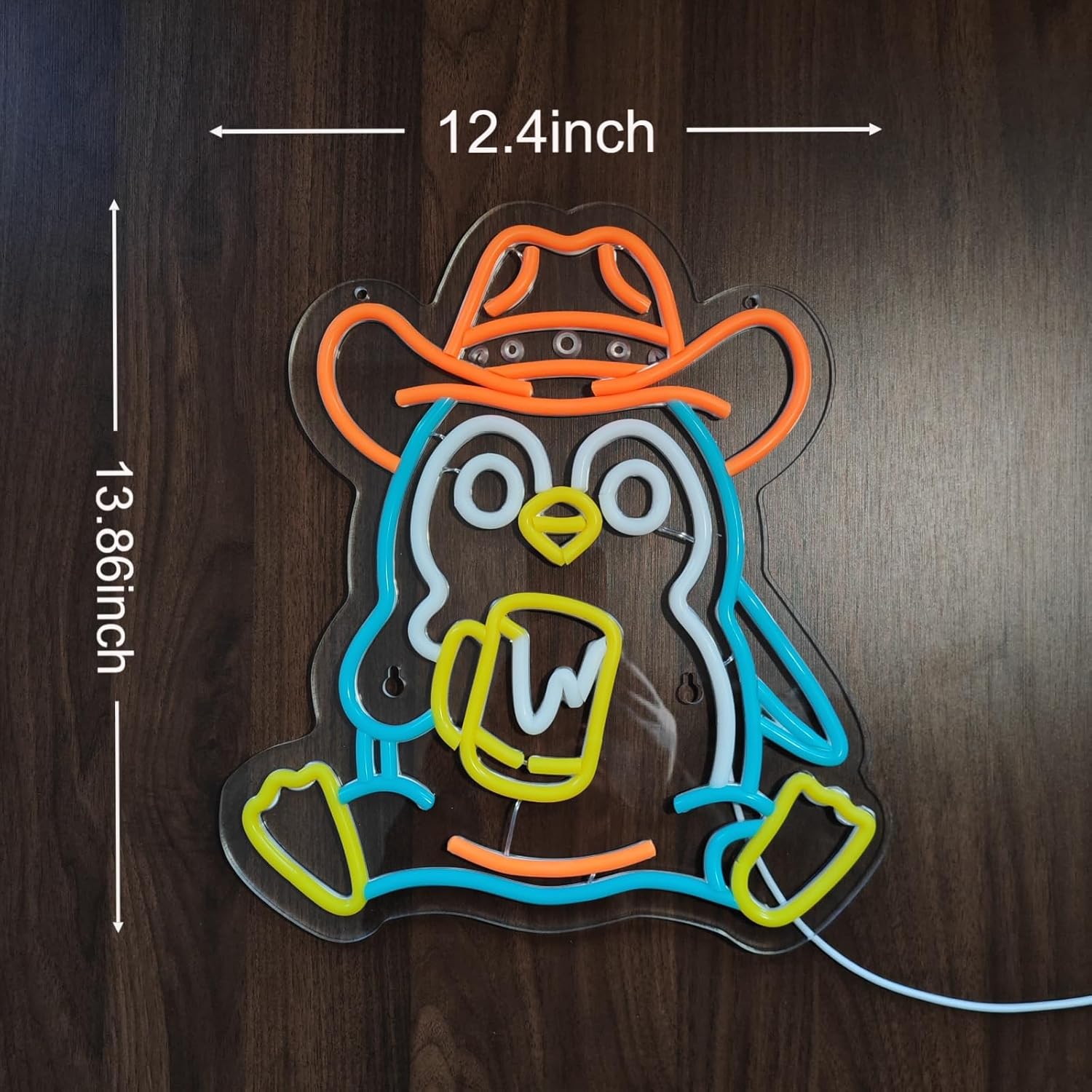 Penguin Neon Sign USB Powered  - Neon Sign Party recension och pris