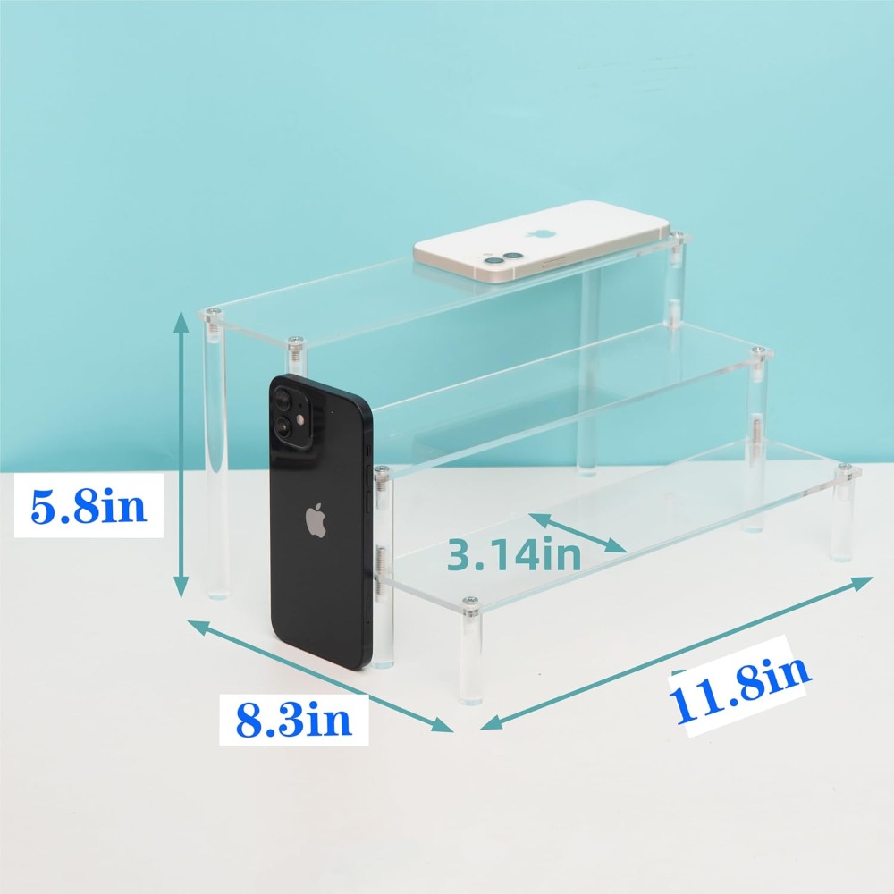 Clear Acrylic 3-Tier Display R - Cupcake Stand Tier recension och pris