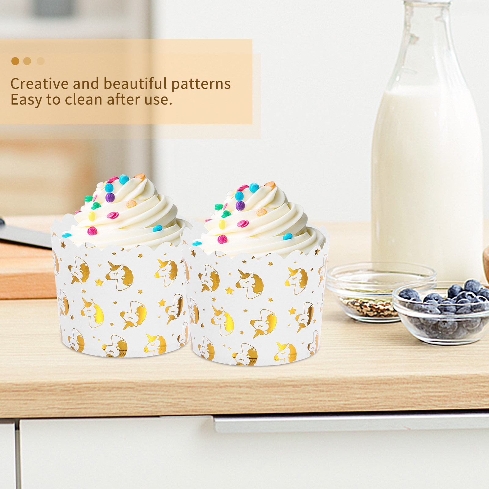 50Pcs Themed Disposable Cupcak - Plastic Cup 50Pcs recension och pris