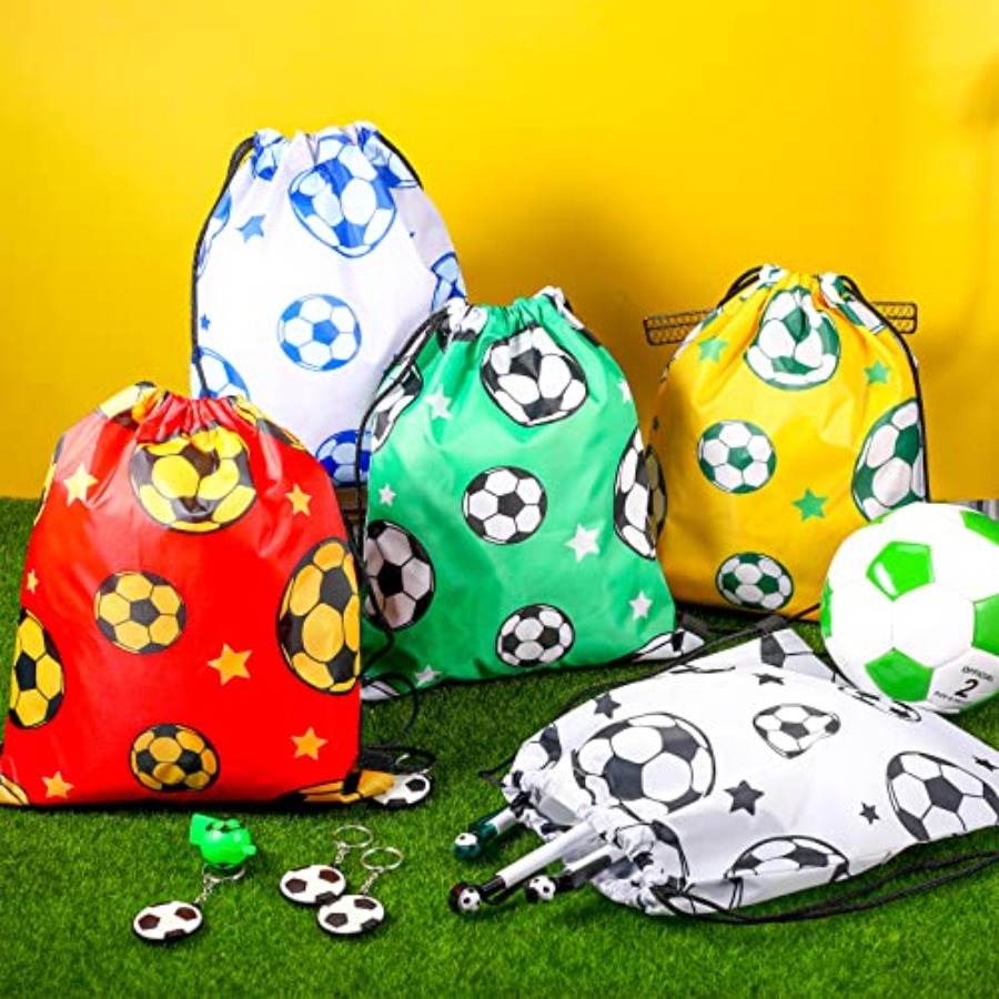 20 Pack Soccer Drawstring Bags - Party Favor Bag recension och pris