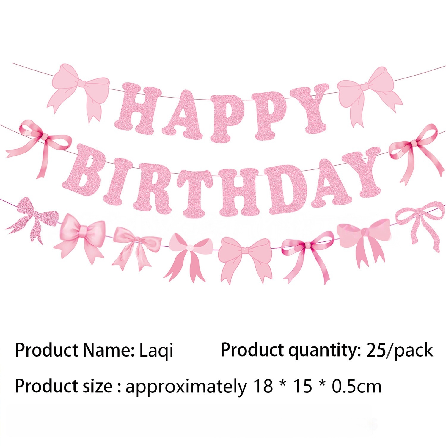 1PC Pink Bow Disposable Plasti - Table Cloth Disposable recension och pris