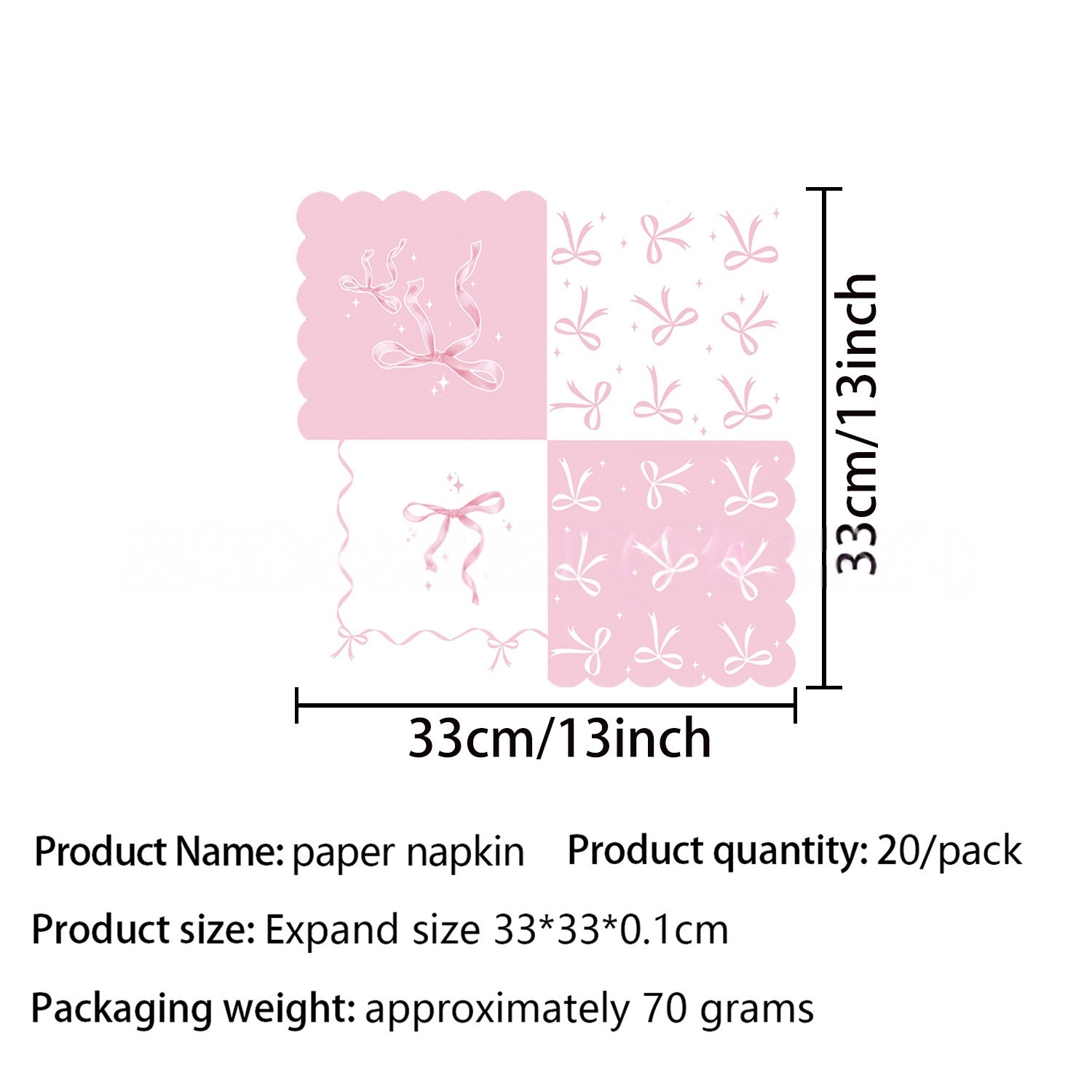1PC Pink Bow Disposable Plasti - Table Cloth Disposable recension och pris