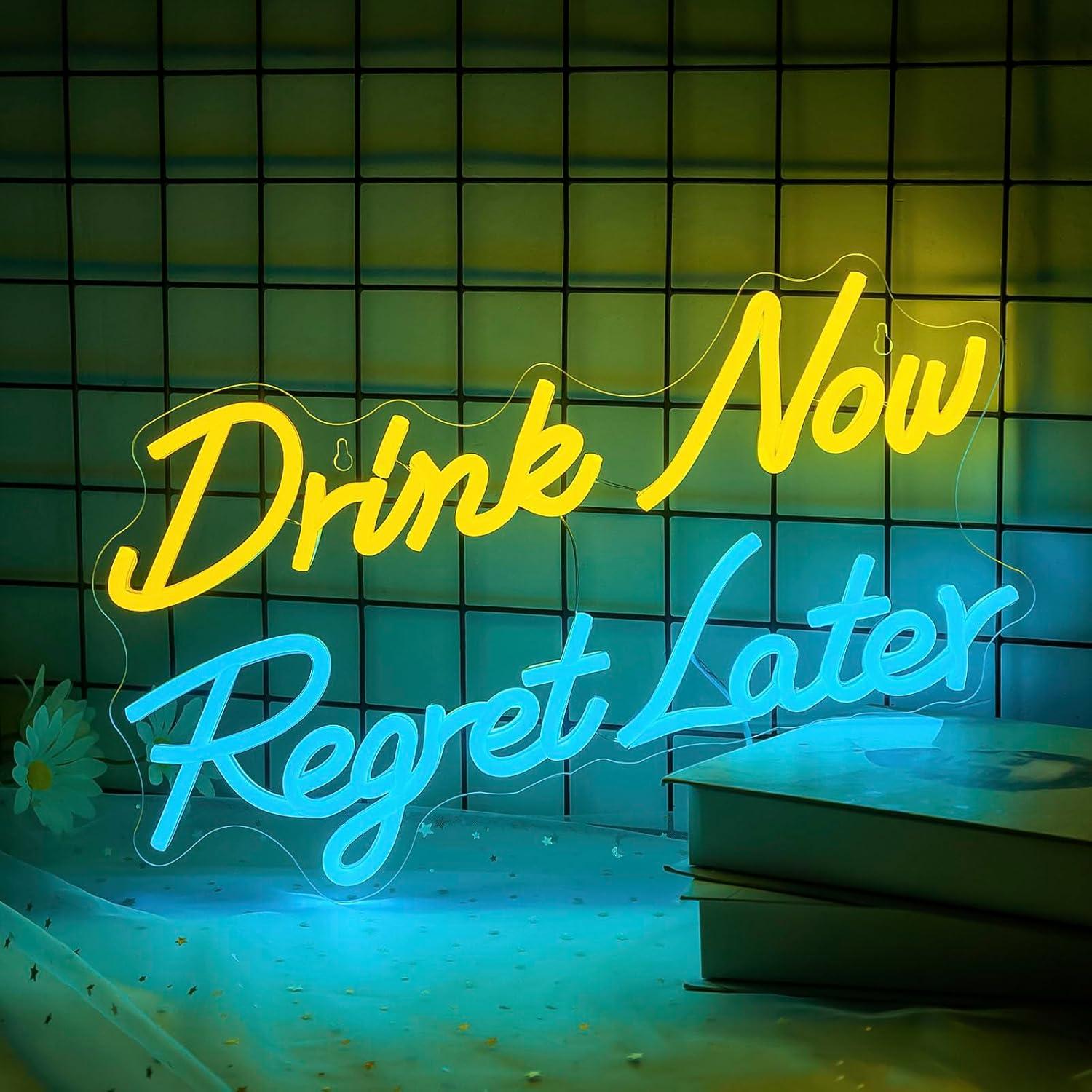 Beer Neon Sign Drink Now Regre - Neon Sign Party recension och pris