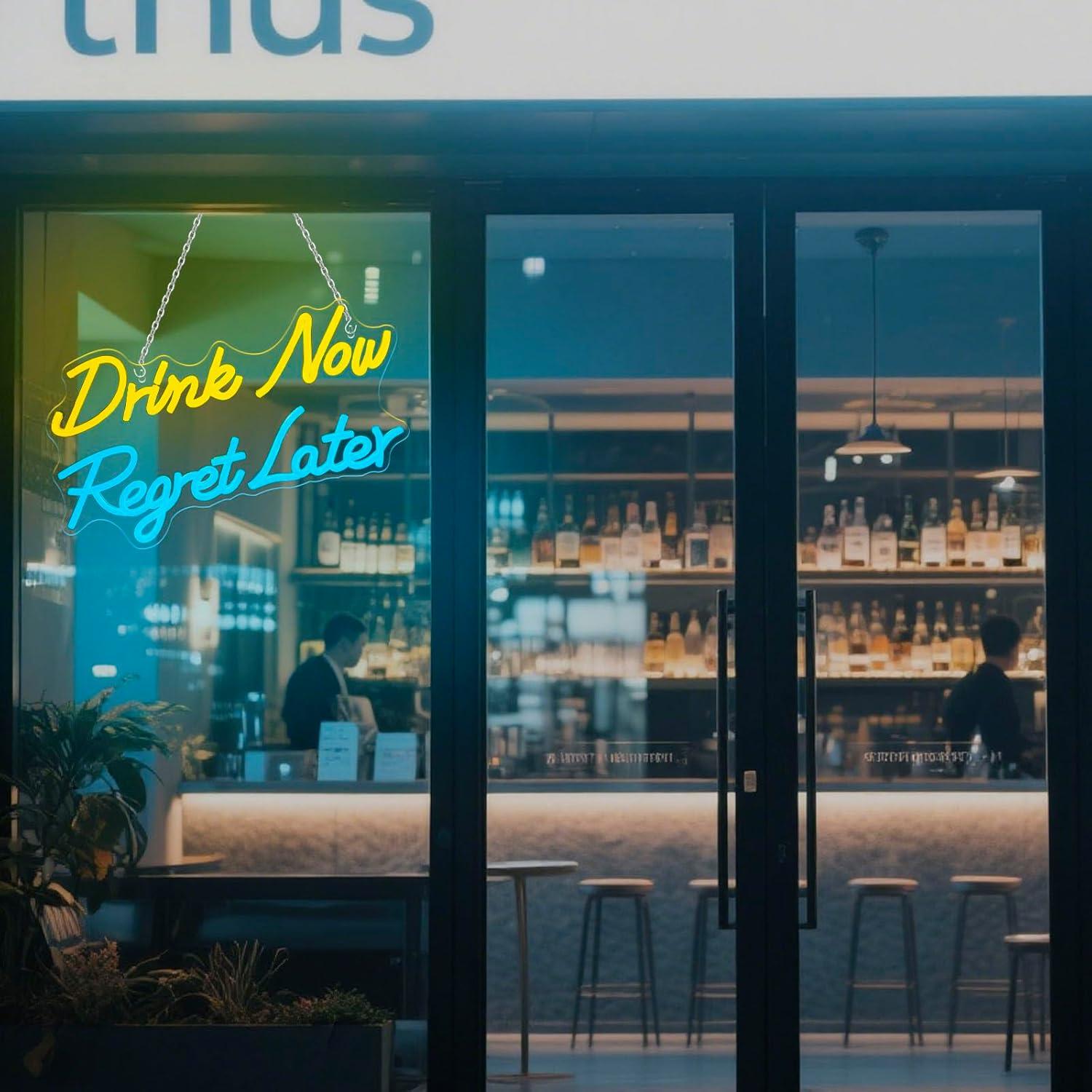Beer Neon Sign Drink Now Regre - Neon Sign Party recension och pris