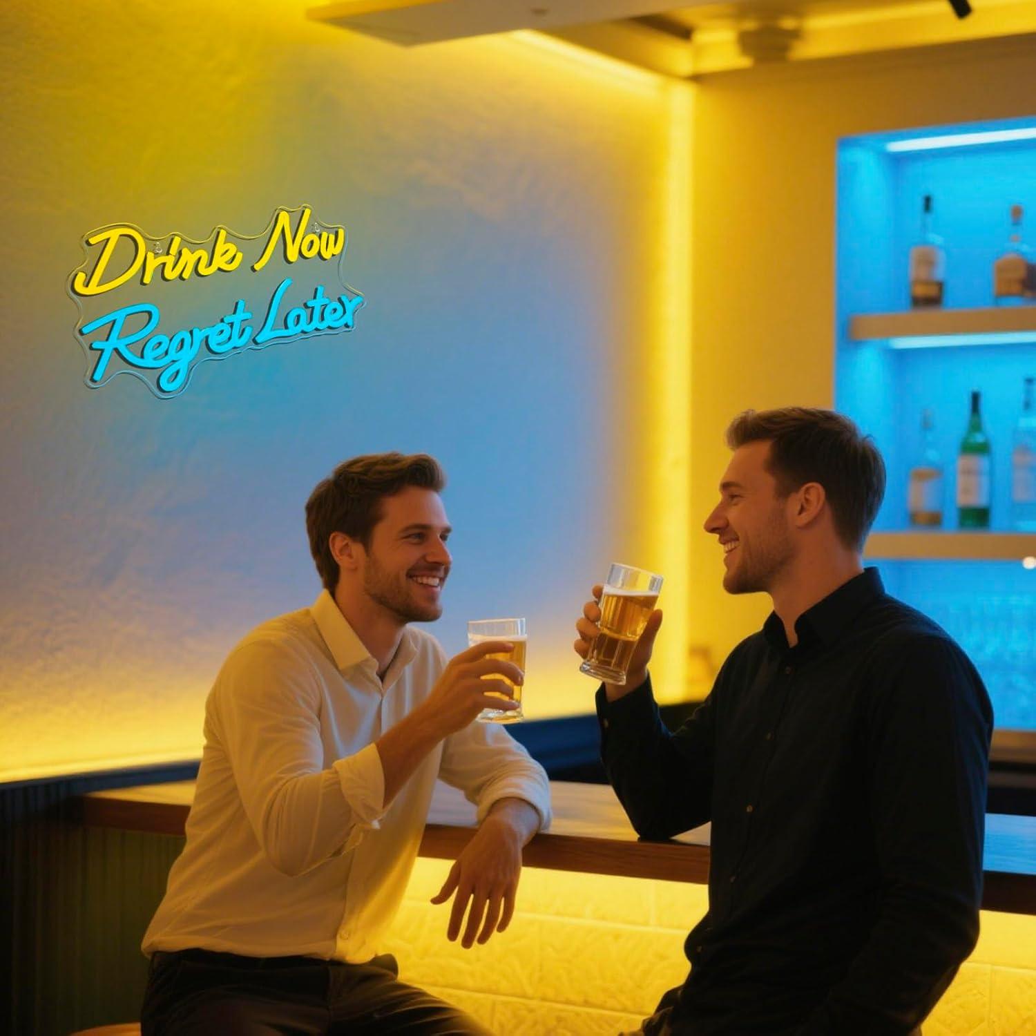 Beer Neon Sign Drink Now Regre - Neon Sign Party recension och pris