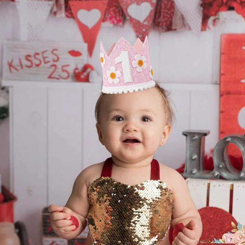 Flower Cone Hat 1st Birthday H - Party Hat Cone recension och pris