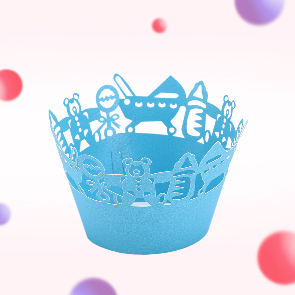 50pcs Carriage Cut Cupcake Wra - Plastic Cup 50Pcs recension och pris