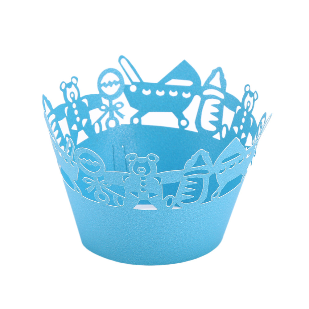 50pcs Carriage Cut Cupcake Wra - Plastic Cup 50Pcs recension och pris