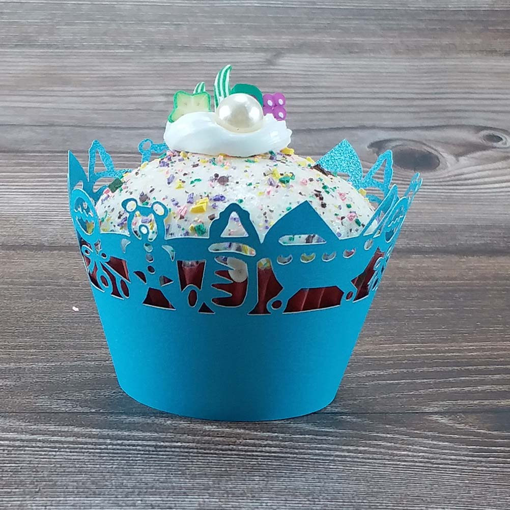 50pcs Carriage Cut Cupcake Wra - Plastic Cup 50Pcs recension och pris