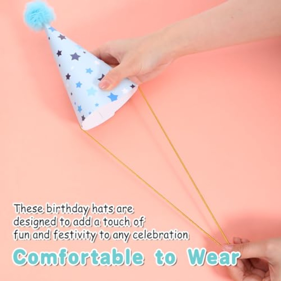 10 PCS Birthday Party Hats for - Party Hat Cone recension och pris