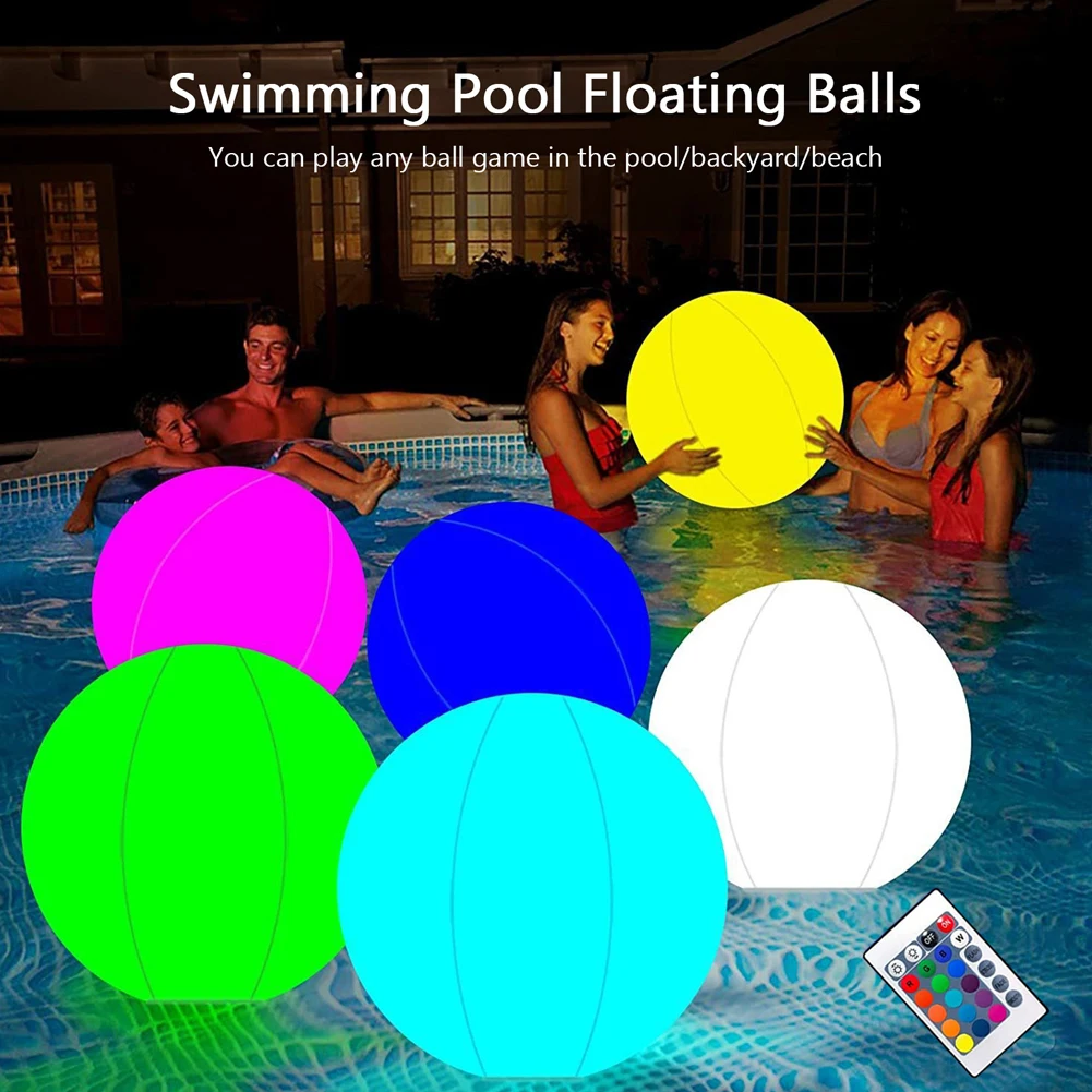 Inflatable Pool Beach Ball 16  - Led Balloon Light recension och pris