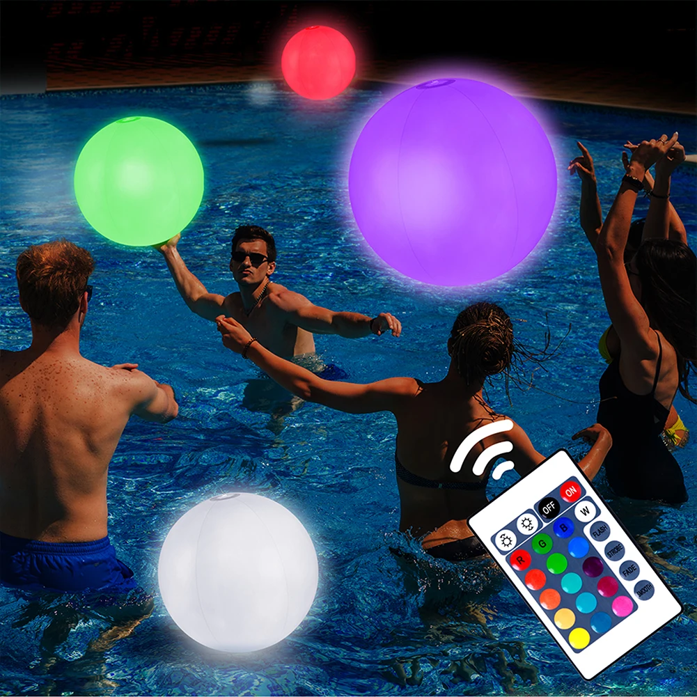 Inflatable Pool Beach Ball 16  - Led Balloon Light recension och pris