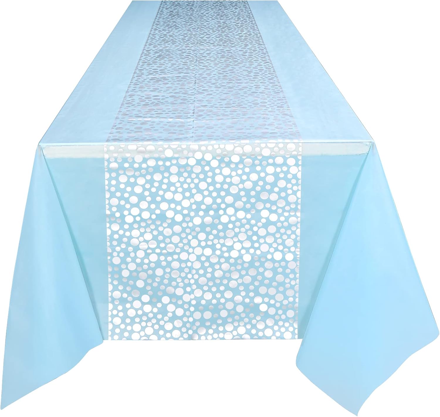 Blue and Silver Birthday Party - Table Cloth Disposable recension och pris