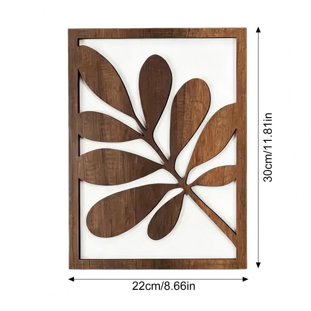 3 Pcs Nordic Style Wood Decor  - Flower Wall Panel recension och pris