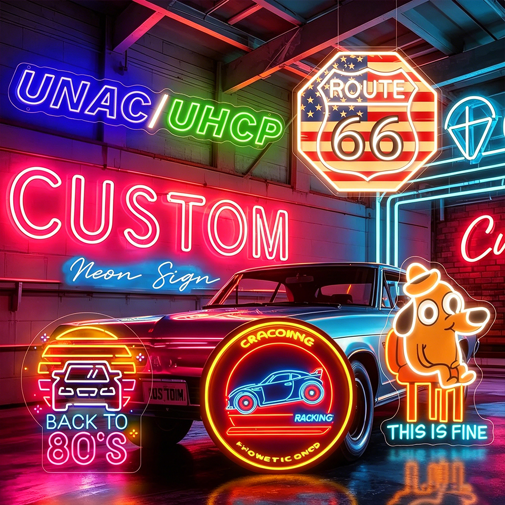 Custom Neon Sign Acrylic LED N - Neon Sign Party recension och pris