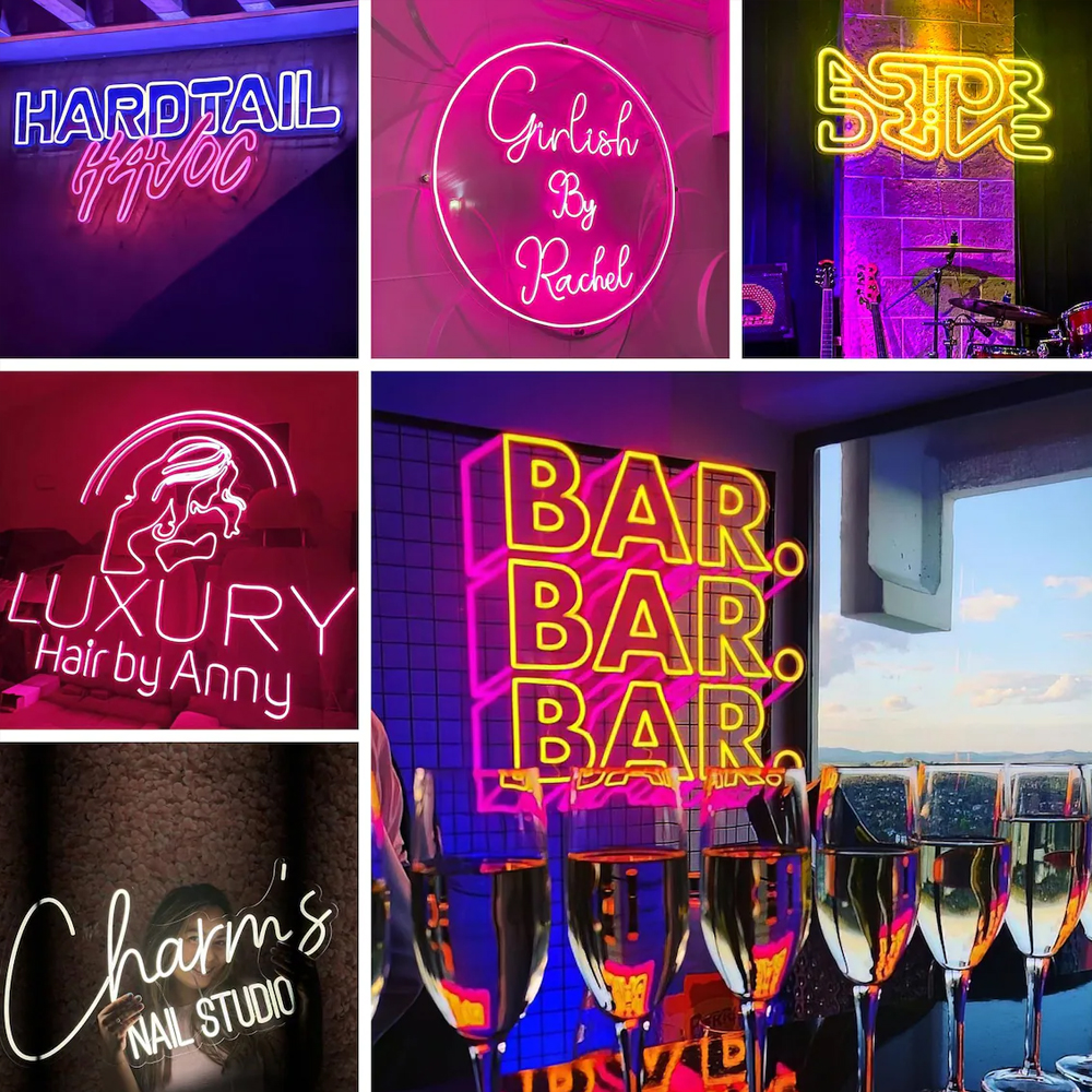 Custom Neon Sign Acrylic LED N - Neon Sign Party recension och pris