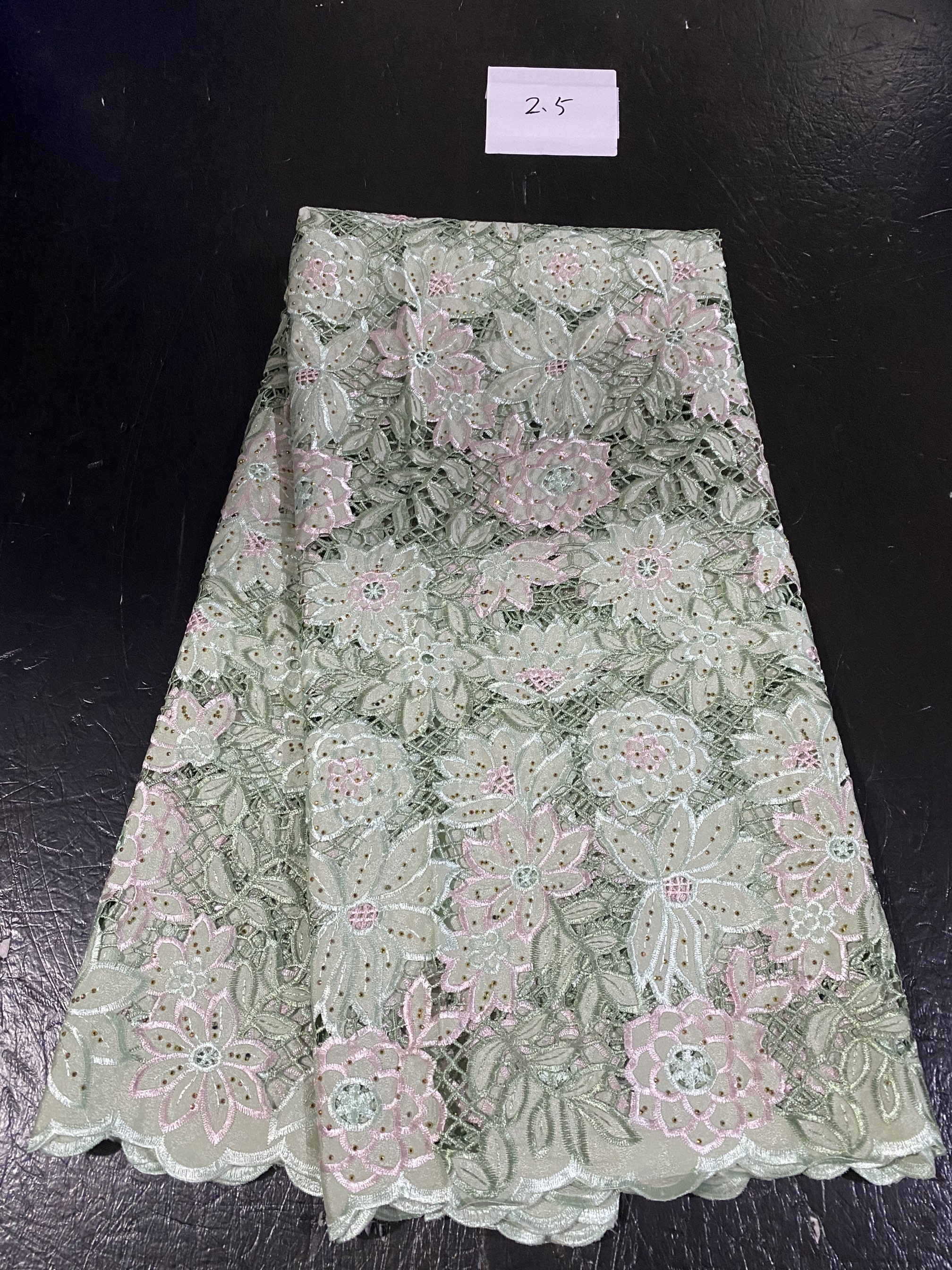 New Nigerian Tulle Lace Africa - Glitter Tablecloth recension och pris