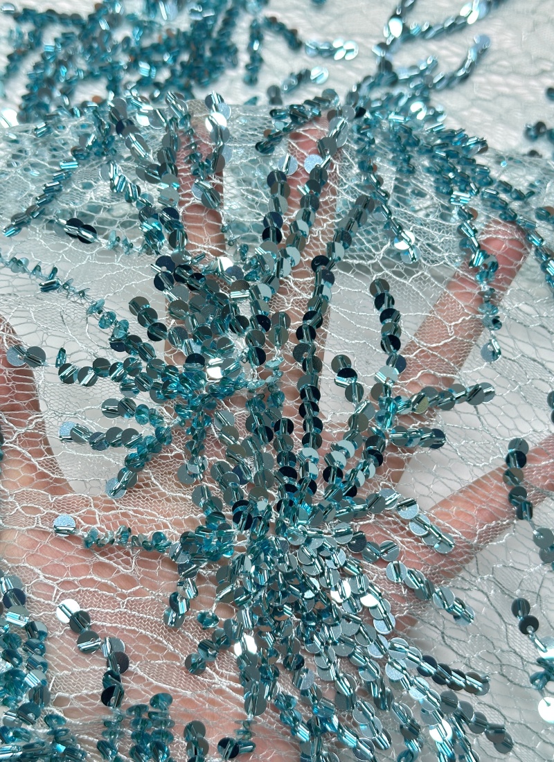 5 Yards African Net Lace Fabri - Glitter Tablecloth recension och pris