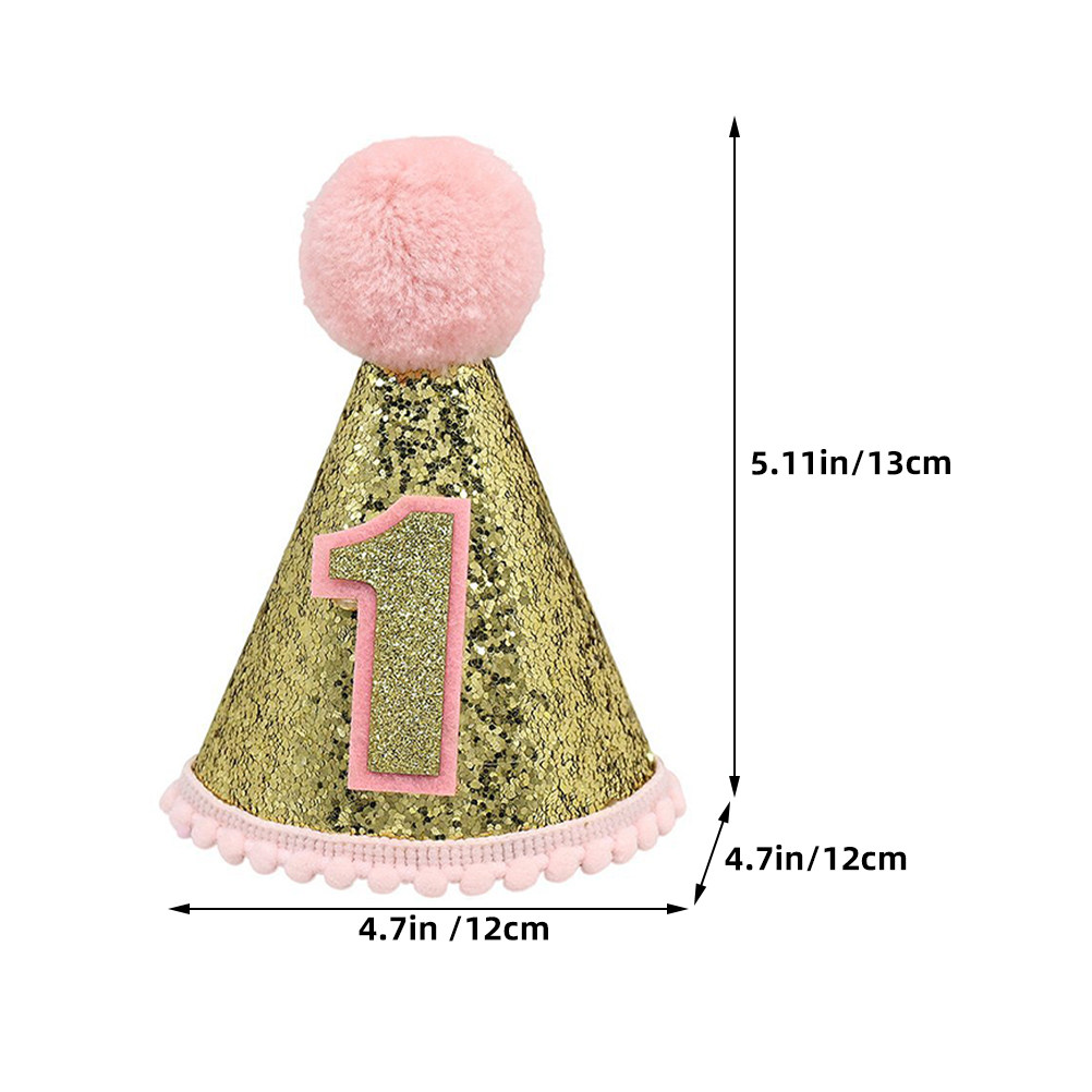Pink Birthday Hat 1St Birthday - Party Hat Cone recension och pris