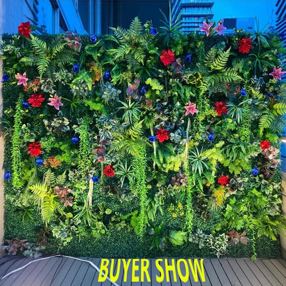Artificial Plant Wall Reusable - Flower Wall Panel recension och pris